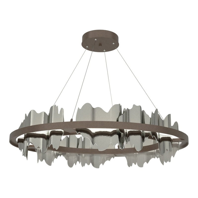 Hildene Circular LED Pendant Bronze Sterling