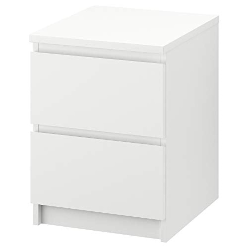 IKEA MALM Cassettiera 2 cassetti bianco