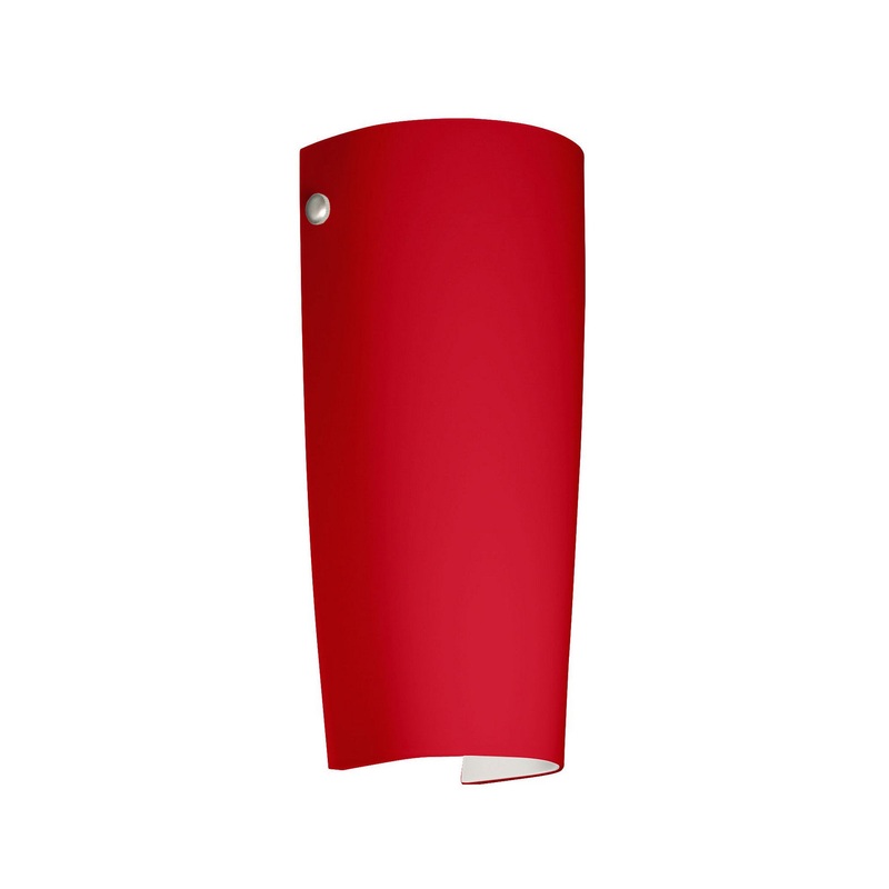 One Light Wall Sconce from the Tomas Collection in Polished Nickel Finish by Besa