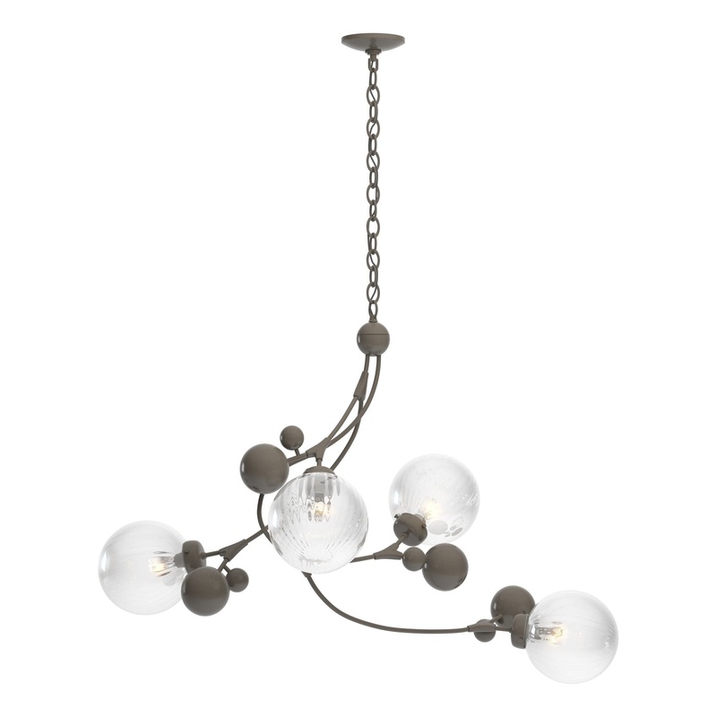 Sprig Pendant Dark Smoke Water Glass (LL)
