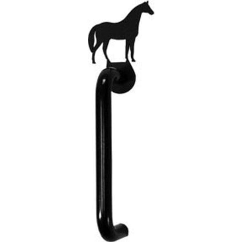 Village Wrought Iron DHP-A-68 Horse Door Handle Vertical