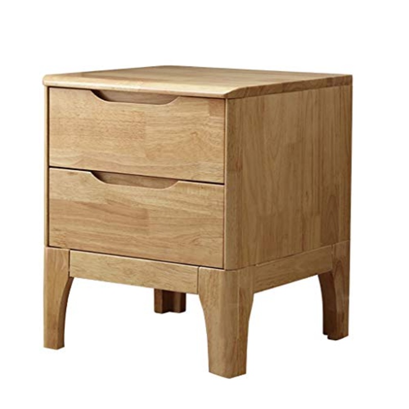 Xiaoli Comodini Comodino in Legno massello con comodini in Rovere Color Legno Camera da Letto Comodini Letto