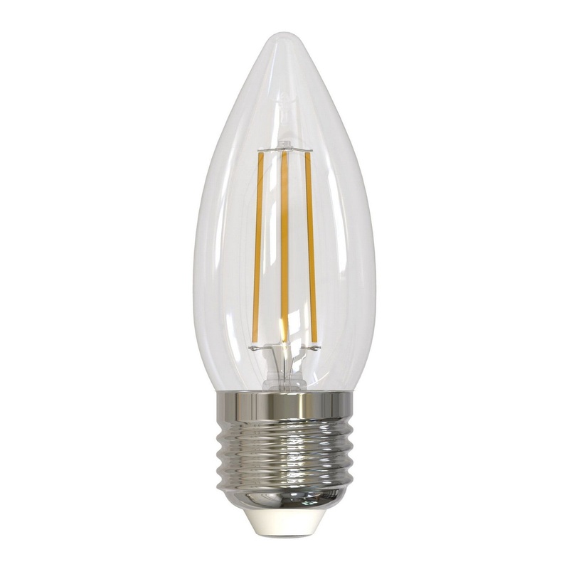 5.5 Watt B11 Clear, 500  Lumens, E26 base, 120 Volt Light Bulb by Bulbrite