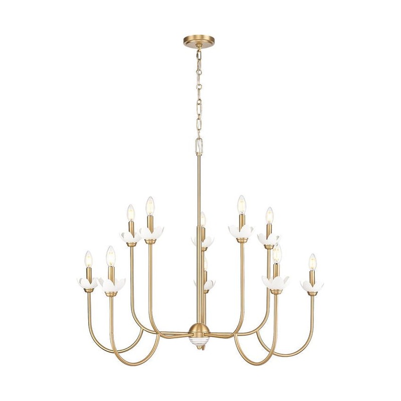 Allistair 10-Light Chandelier Modern Gold