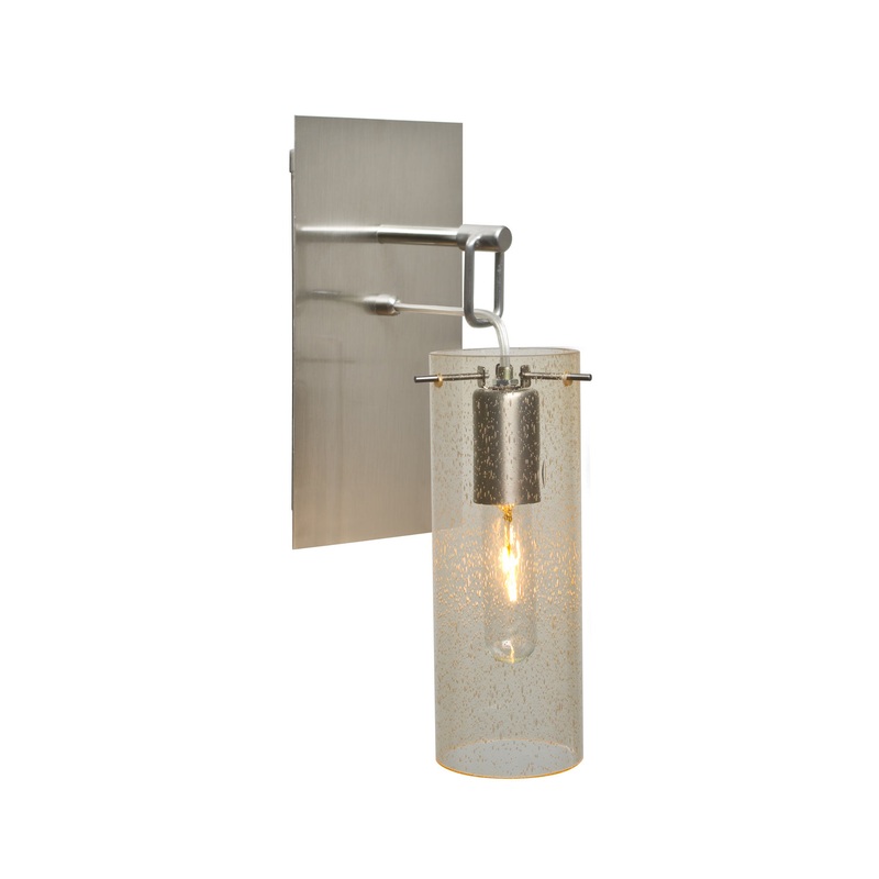 Besa 1WP-JUNI10GD-SN Juni One Light Wall Sconce Satin Nickel
