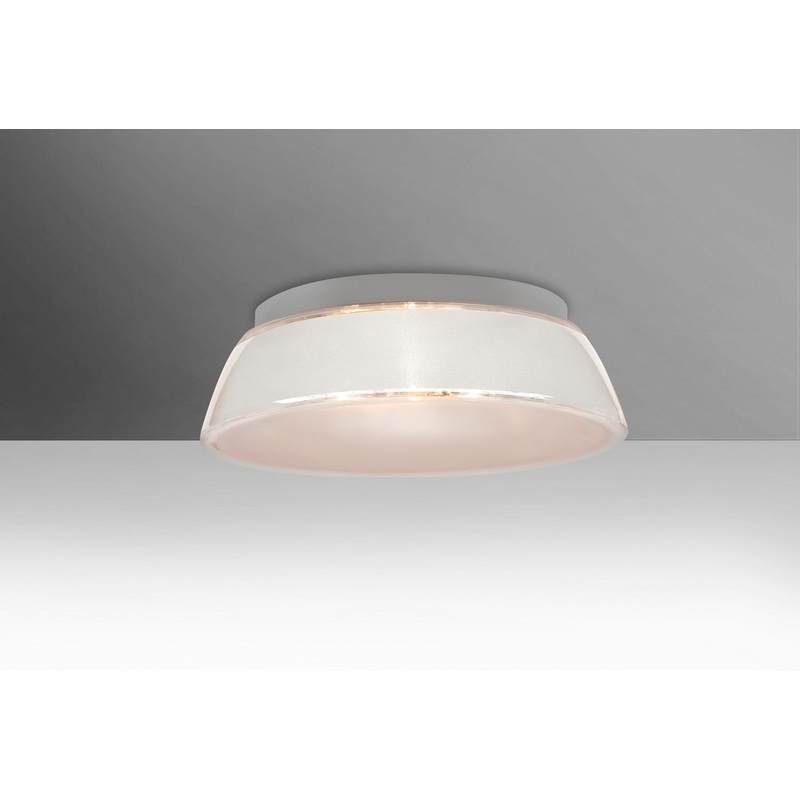 Besa 9664WHC Pica One Light Ceiling Mount