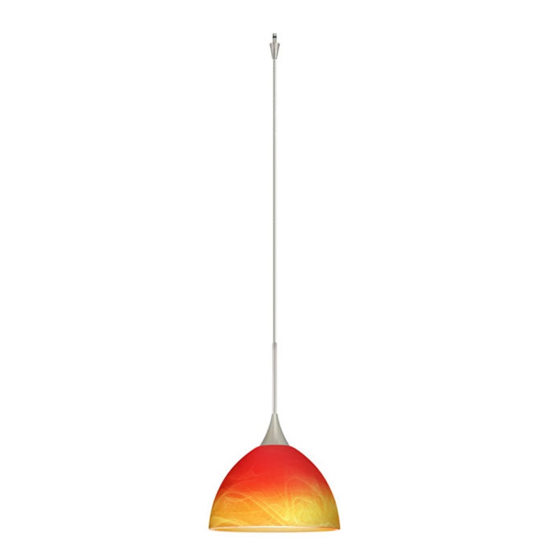 Besa XP-4679SL-SN Brella One Light Pendant Satin Nickel