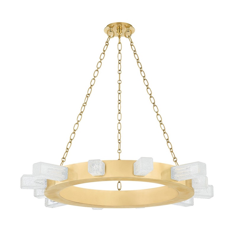 Corbett Lighting 342-35-VB Citrine LED Chandelier Vintage Brass