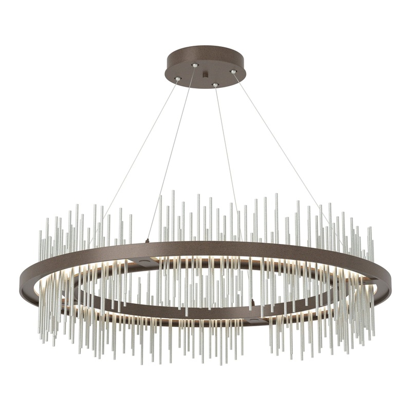 Gossamer Circular LED Pendant Bronze Vintage Platinum