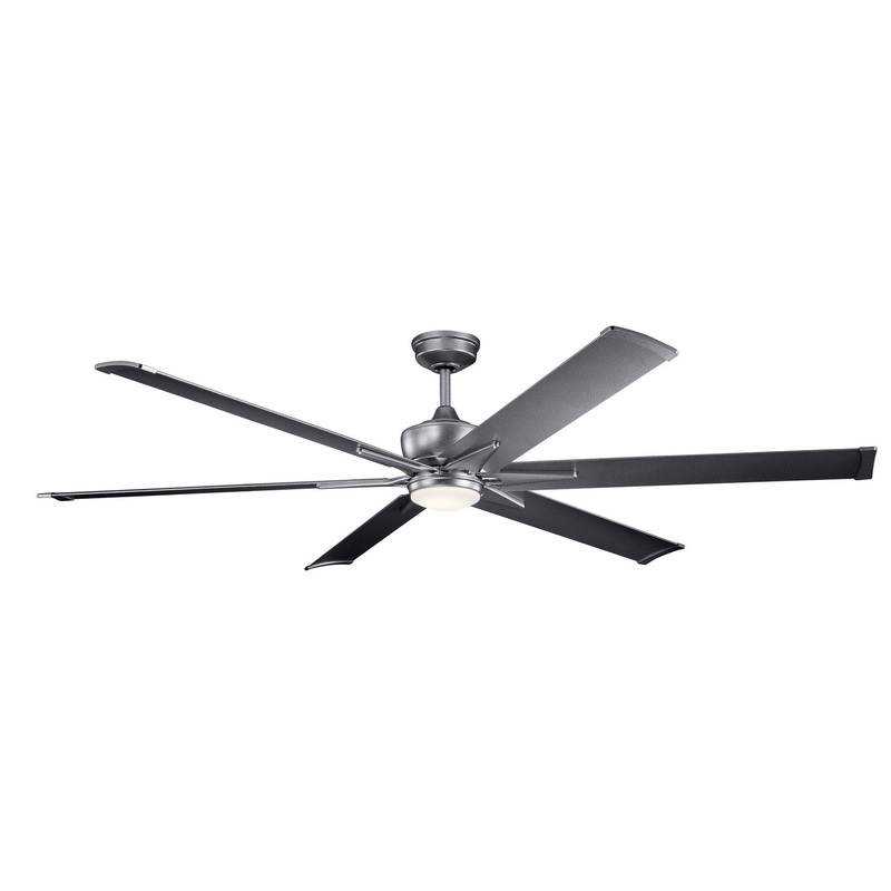 Kichler 300301WSP 80″ Ceiling Fan, Weathered Steel Powder Coat