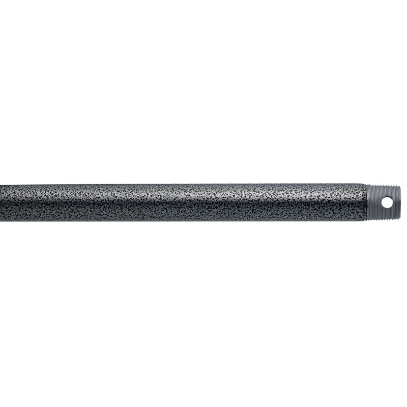 Kichler 360006WSP Fan Down Rod, Weathered Steel Powder Coat