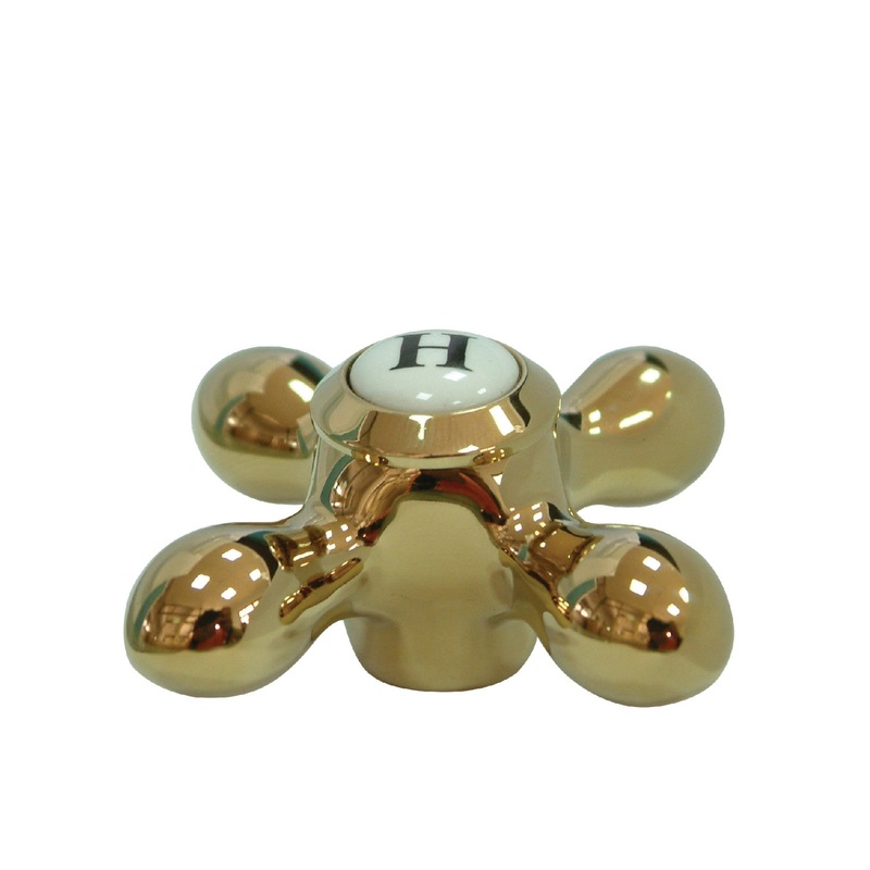 KSH3952AXH Hot Metal Cross Handle, Polished Brass