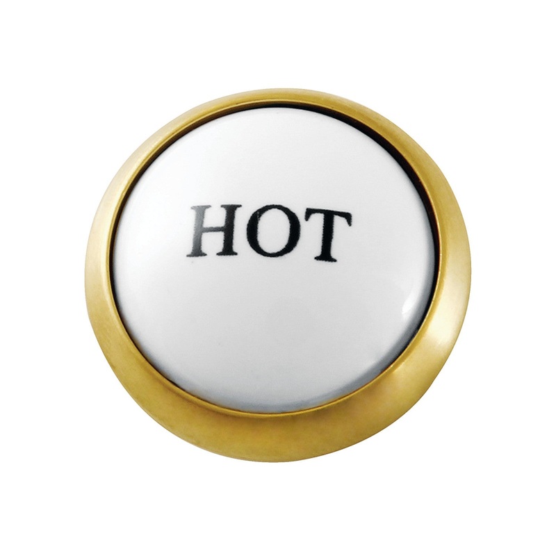 KSHI2967ZXH Hot Handle Index Button, Brushed Brass