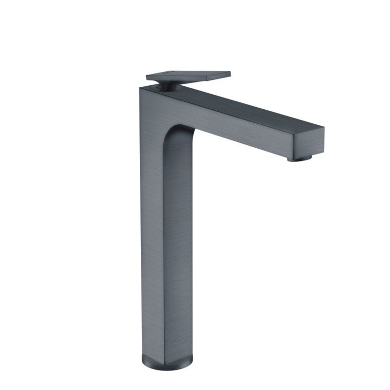 Lavatory Faucet Citterio 1 Lever ADA Brushed Black Chrome 1.2 Gallons per Minute Rigid Less Drain 1 Hole 11 Inch