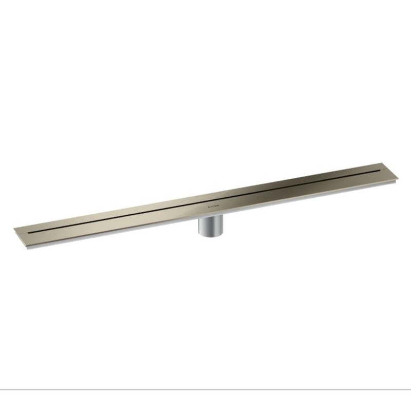 Linear Drain 31-1/2 Inch Polished Nickel Stainless Steel 304 for Shower Wall Installation