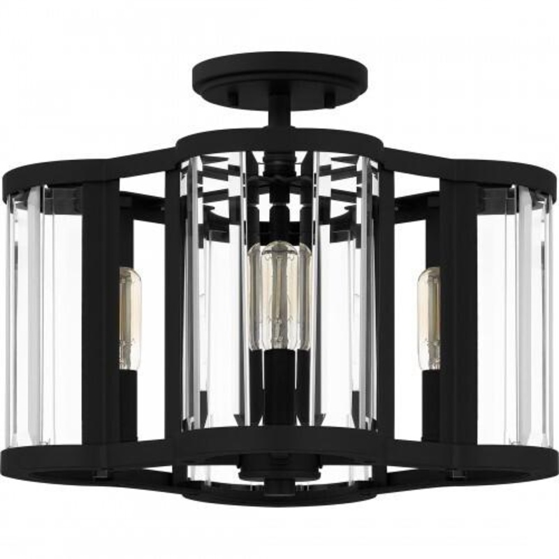 Quoizel QSF6193MBK Quoizel Semi-Flush Mount Semi flush 4 lights matte black Semi-Flush Mount