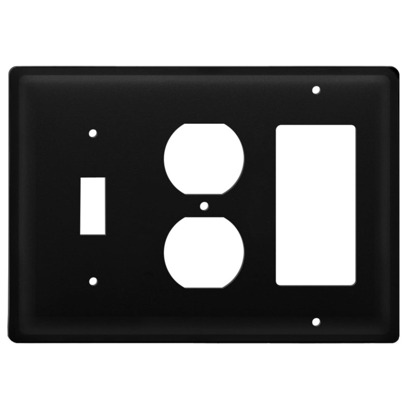 Village Wrought Iron ESOG-87 Triple Plain Single Switch Outlet and GFI Cover CUSTOM Product