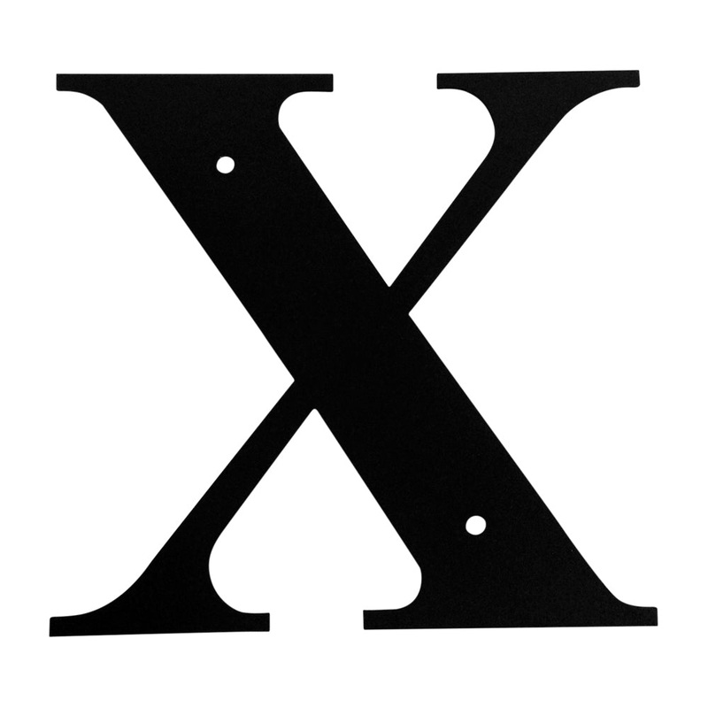 Village Wrought Iron LET-X Letter X Large