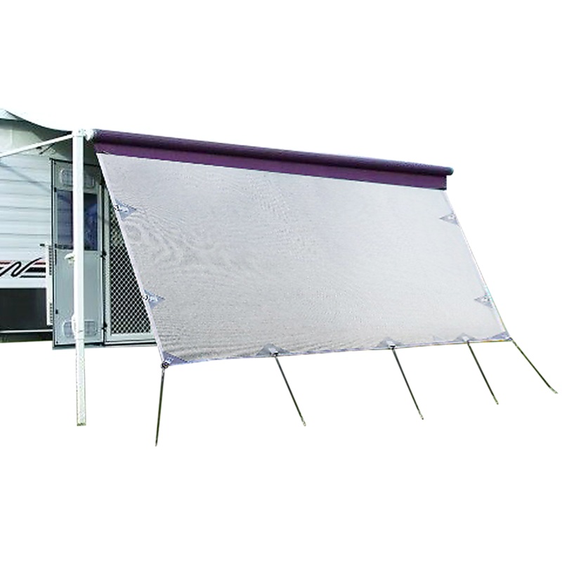 4.6m Caravan Privacy Screen Side Sunscreen Sun Shade for 16′ Roll Out Awning