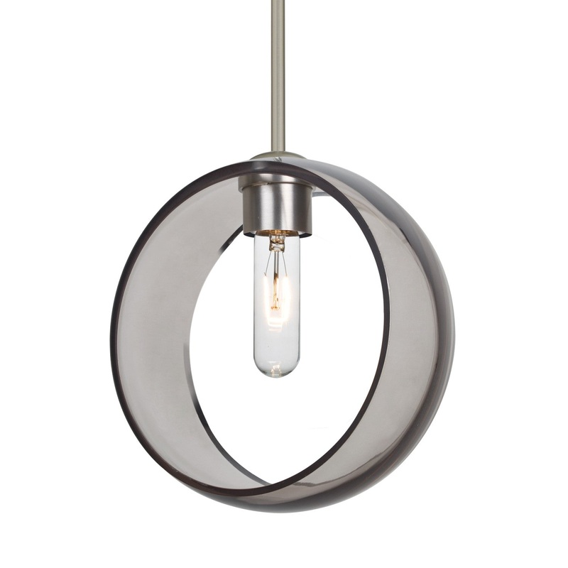 Besa 1TT-MANASM-SN-NI Besa Mana Stem Pendant One Light Pendant Satin Nickel