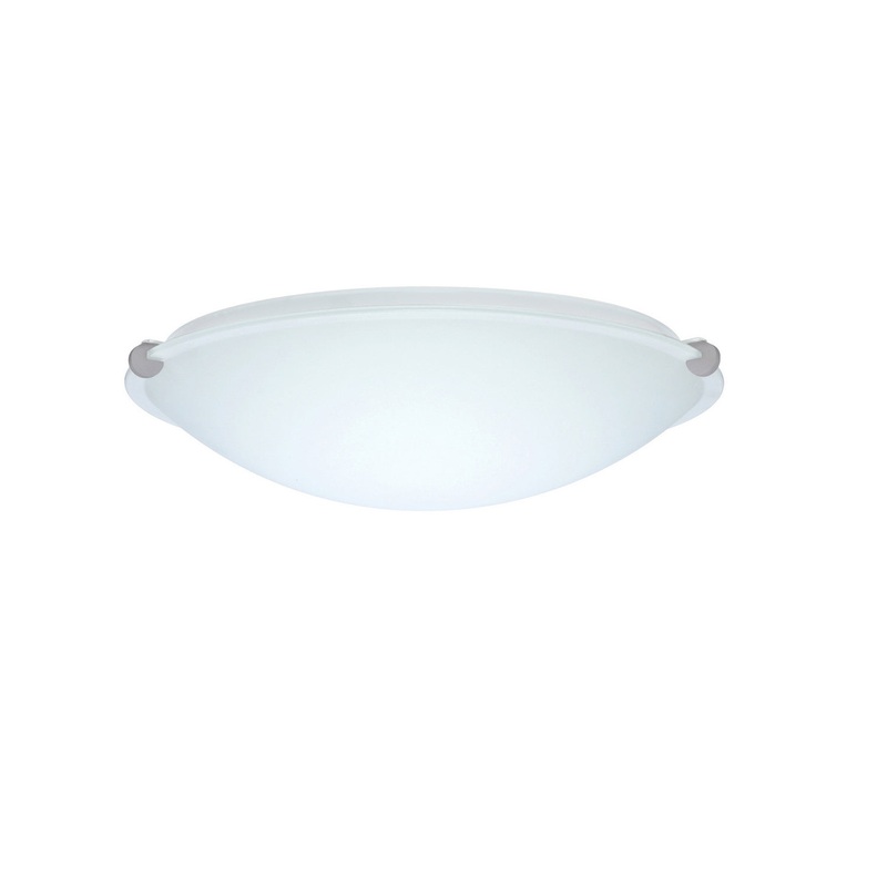 Besa 968207-LED-SN Trio One Light Ceiling Mount Satin Nickel