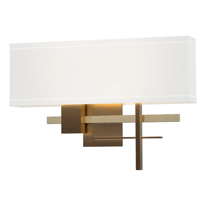 Cosmo Sconce Bronze Soft Gold Natural Anna Shade (SF)