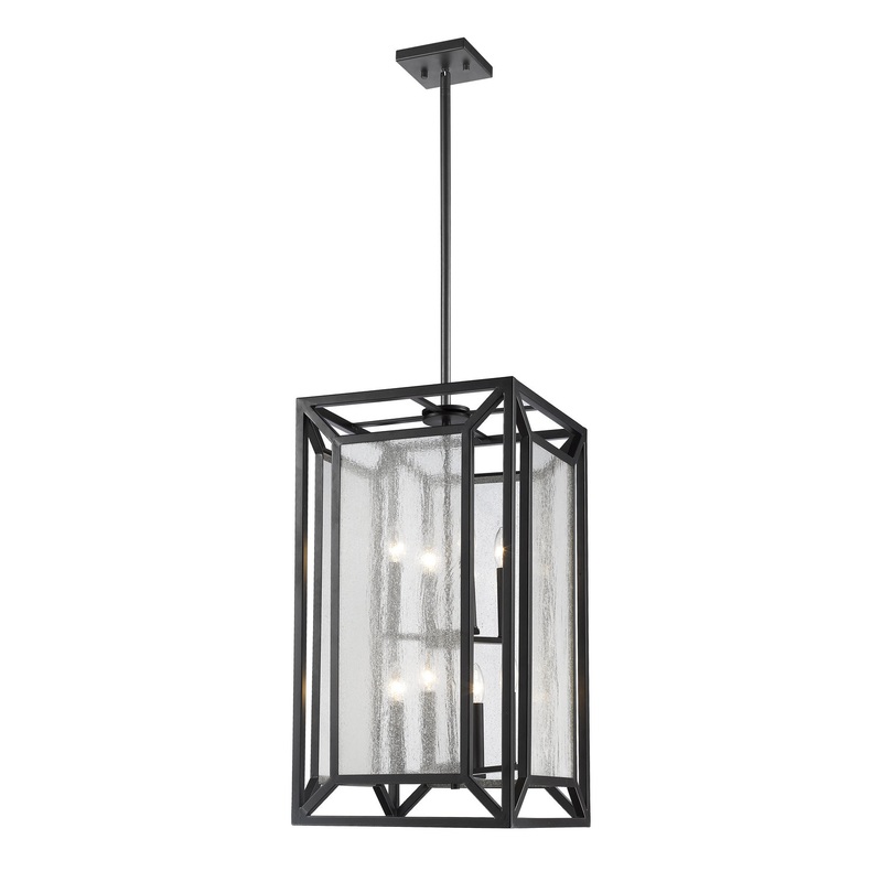 Eight Light Pendant from the Braum Collection in Bronze Finish by Z-Lite