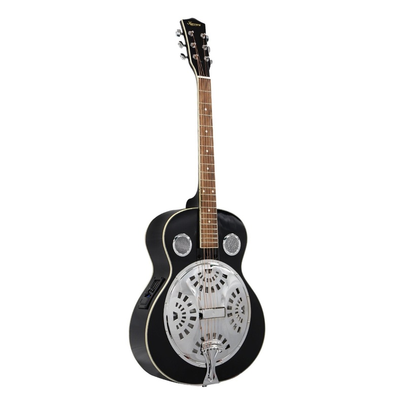 Karrera 40in Resonator Guitar – Black