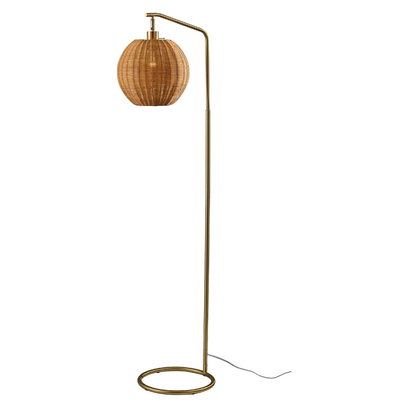 Maeve Floor Lamp Antique Brass