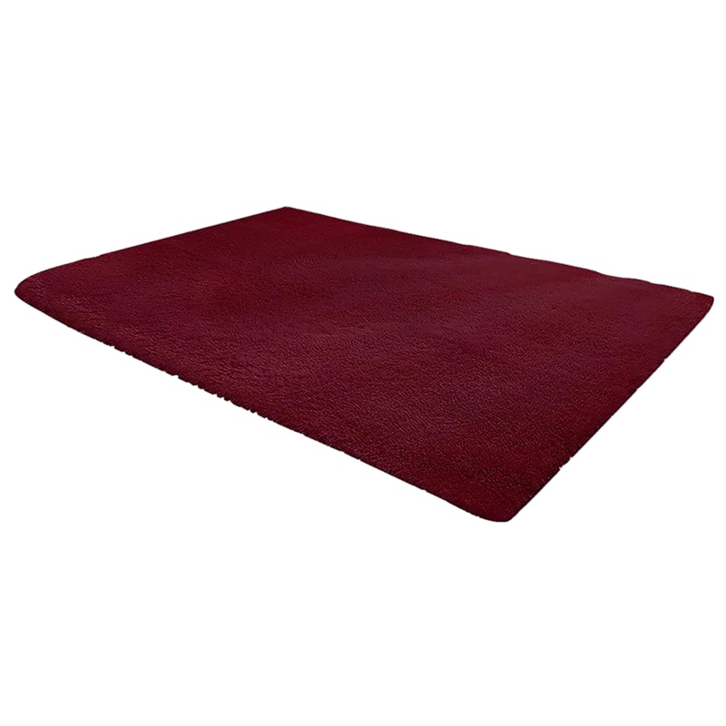 230x200cm Floor Rugs Large Shaggy Rug Area Carpet Bedroom Living Room Mat – Burgundy