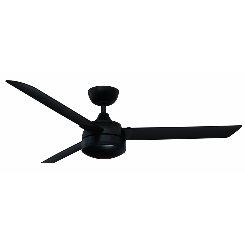 56″ 3-blade Xeno Wet Ceiling Fan by Fanimation (Wet Rated) 56″ Black/Black