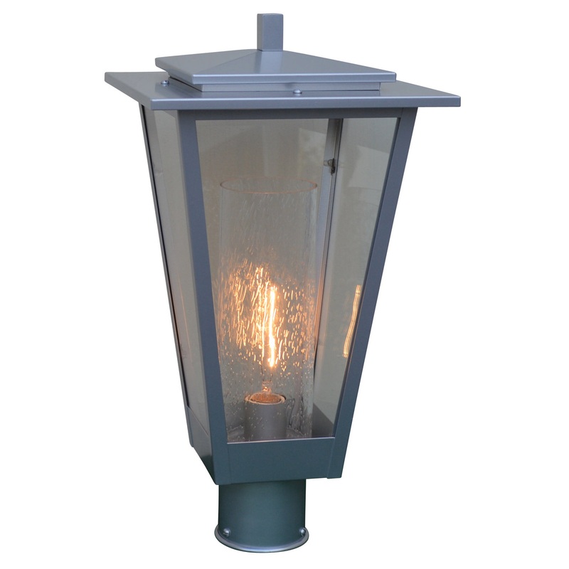 Arroyo BRP-10CLR/CS-P Brighton One Light Post Mount Pewter