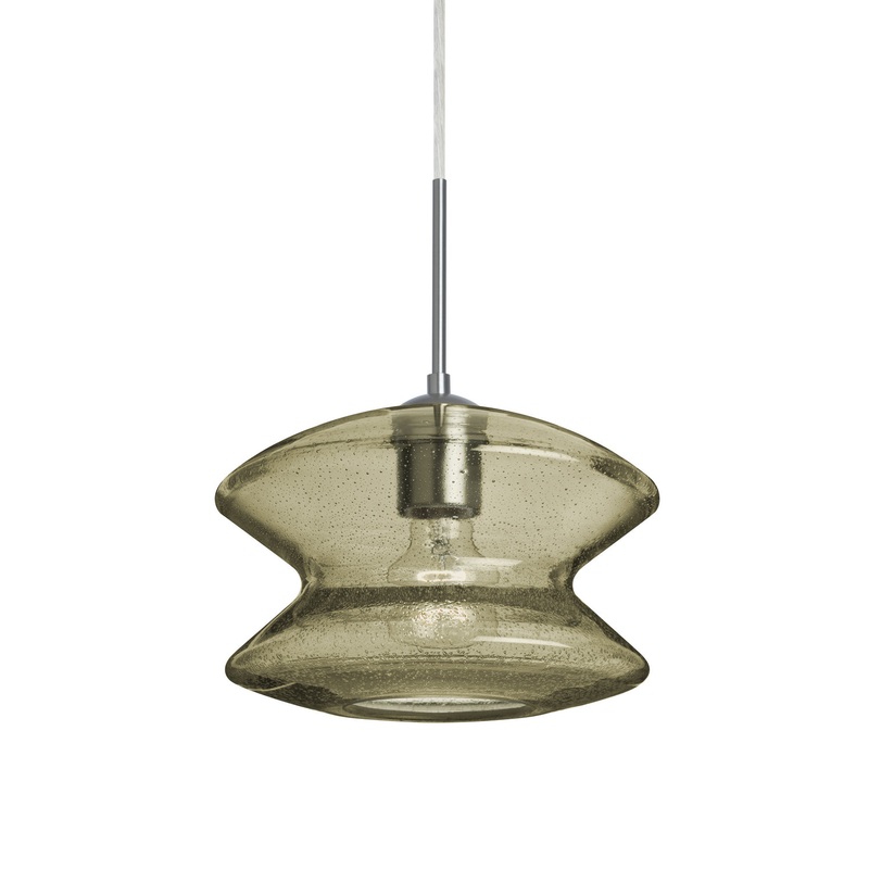 Besa 1JC-ZENLT-SN Zen One Light Pendant Satin Nickel