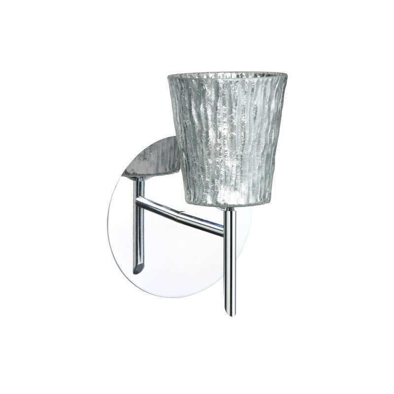 Besa 1SW-5125SF-CR Nico One Light Wall Sconce Chrome