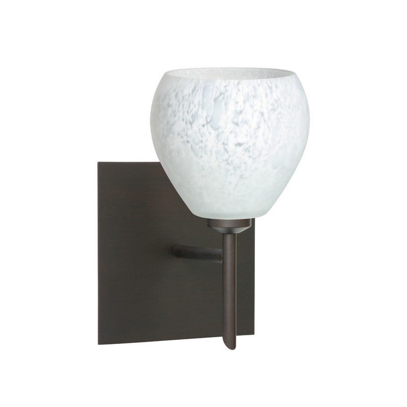 Besa 1SW-560519-BR-SQ Tay Tay One Light Wall Sconce Bronze