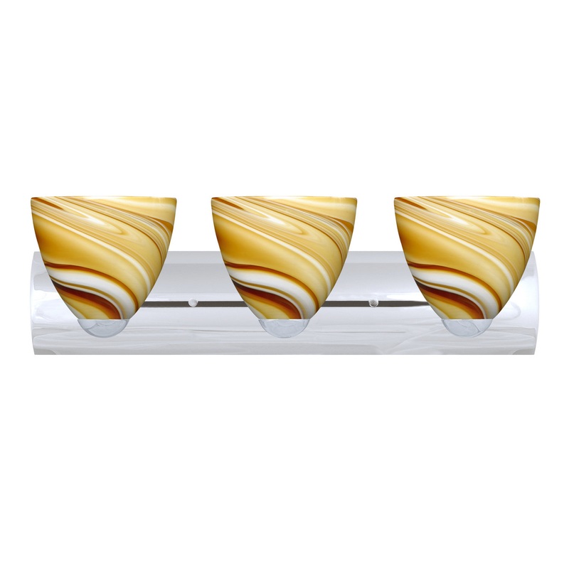Besa 3WZ-7572HN-CR Sasha Three Light Wall Sconce Chrome (Discontinued)
