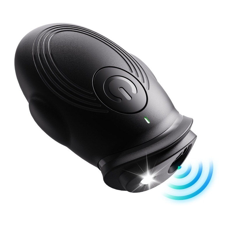 Black 2-in-1 Ultrasonic Dog Repellent & Trainer – Portable USB Rechargeable Anti-Barking Device
