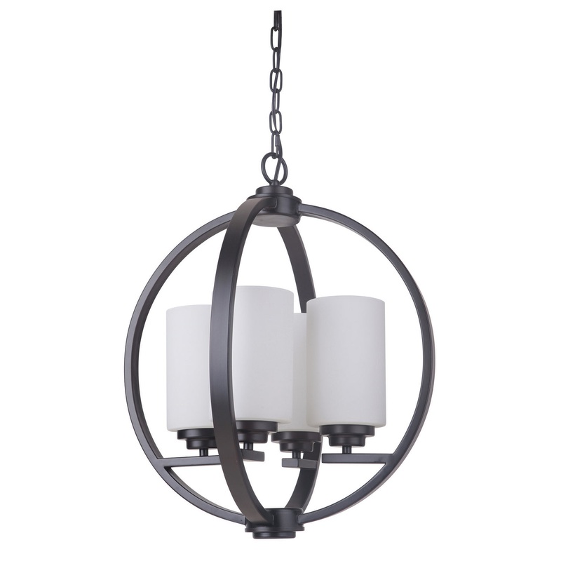 Craftmade 39744-OB Albany Four Light Foyer Pendant Oiled Bronze (Discontinued)
