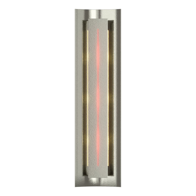 Gallery Sconce Sterling Red Glass (RR)