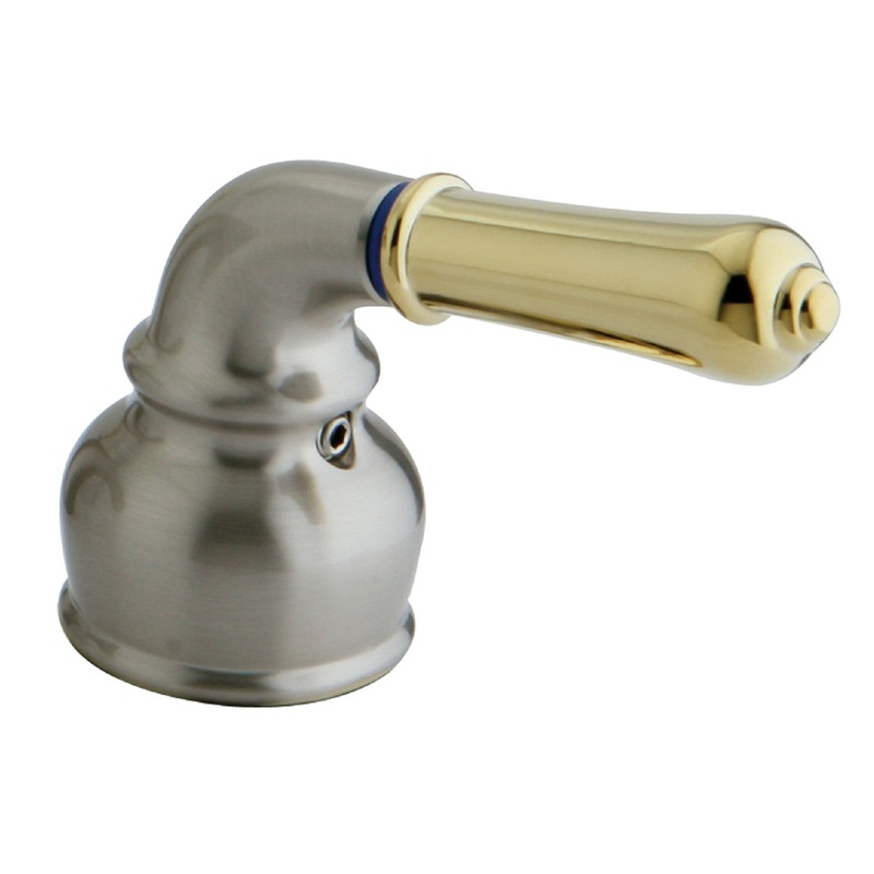 KSH2959C Cold Metal Cross Handle, Brushed Nickel/Polished Brass