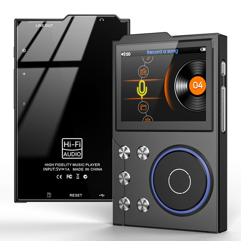 Portable Hi-Res Digital Audio Player – DSD, Dual DAC, Bluetooth 5.0, Expandable Storage(BLACK 16GB +32GB)