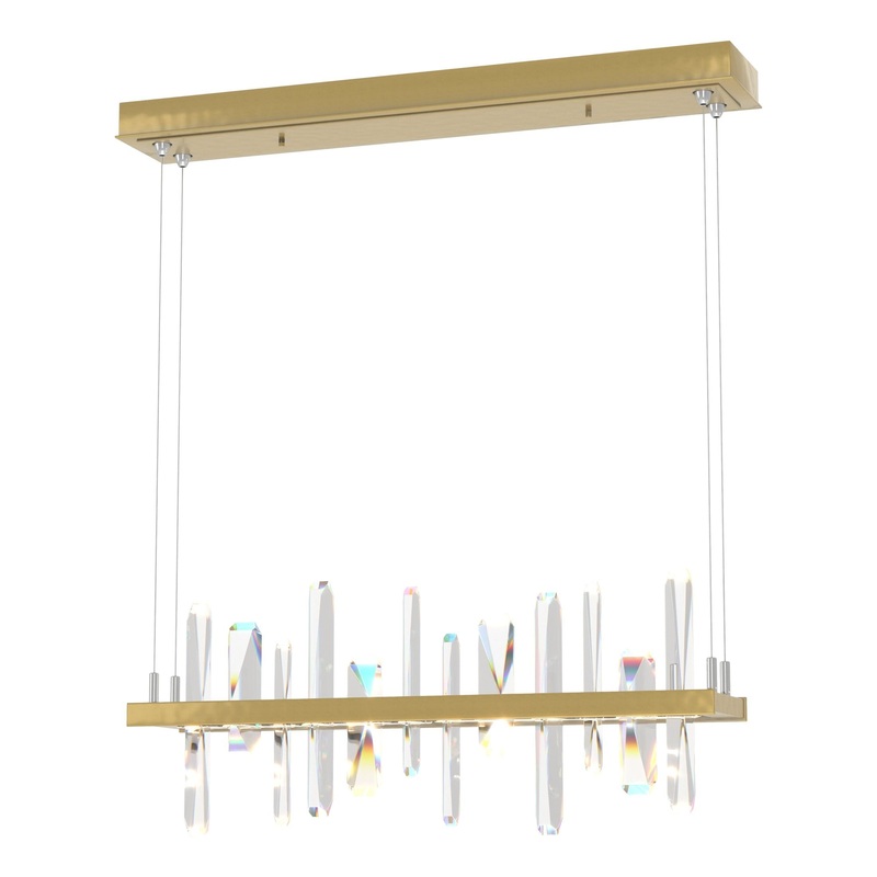Solitude LED Pendant Modern Brass