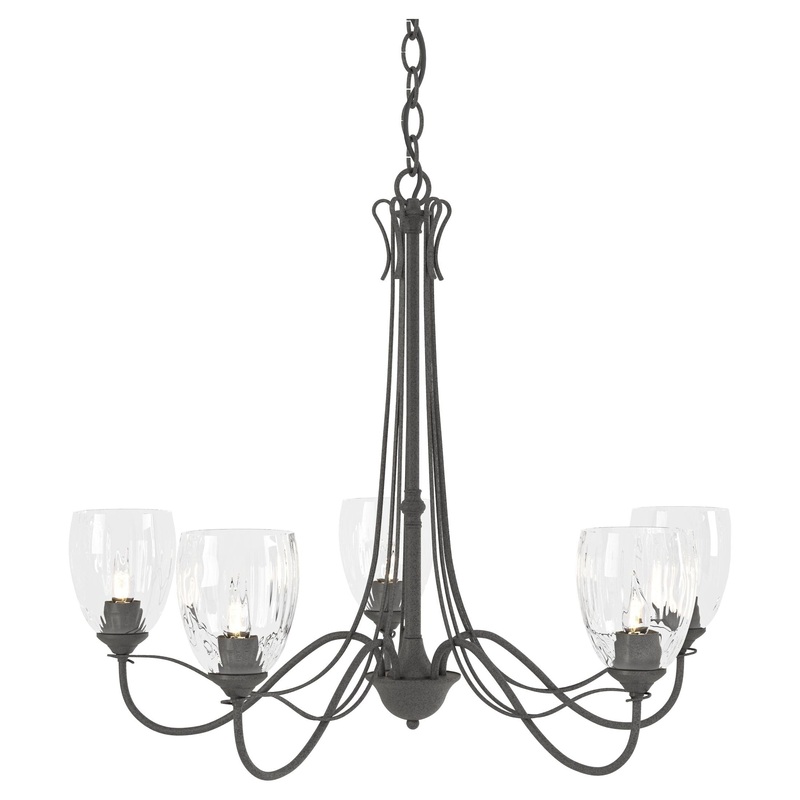 Trellis 5-Arm Chandelier Natural Iron