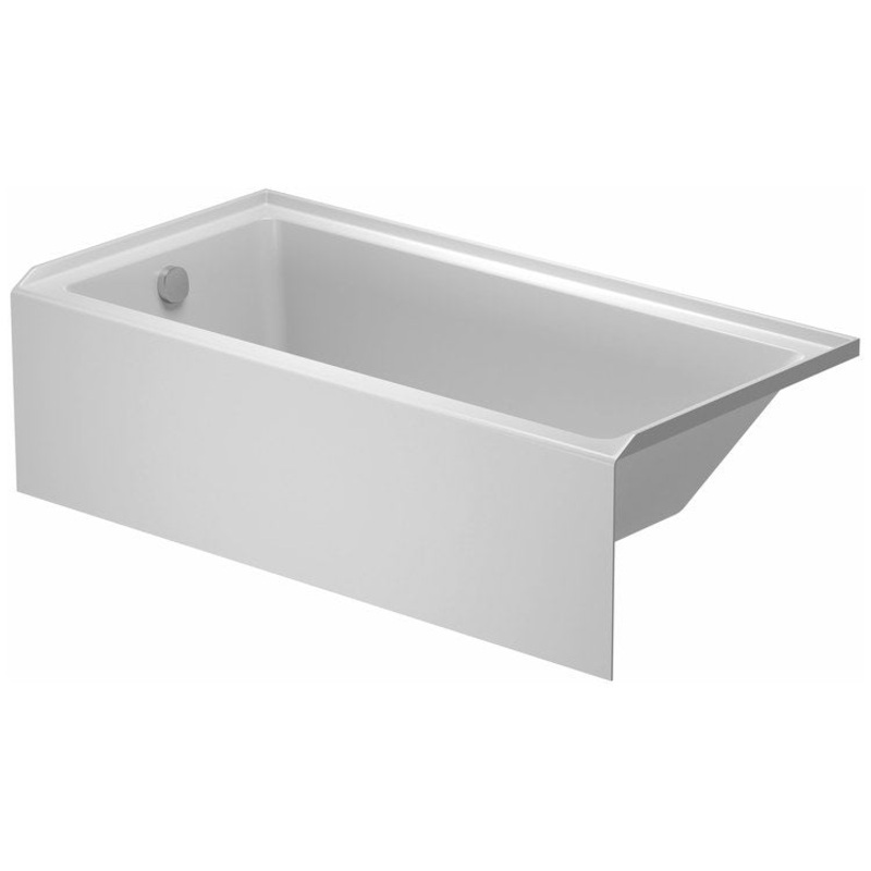 Tub No.1 60 x 30 Inch Alcove with Integrated Front Panel Left Hand White cUPC Listed ADA Acrylic