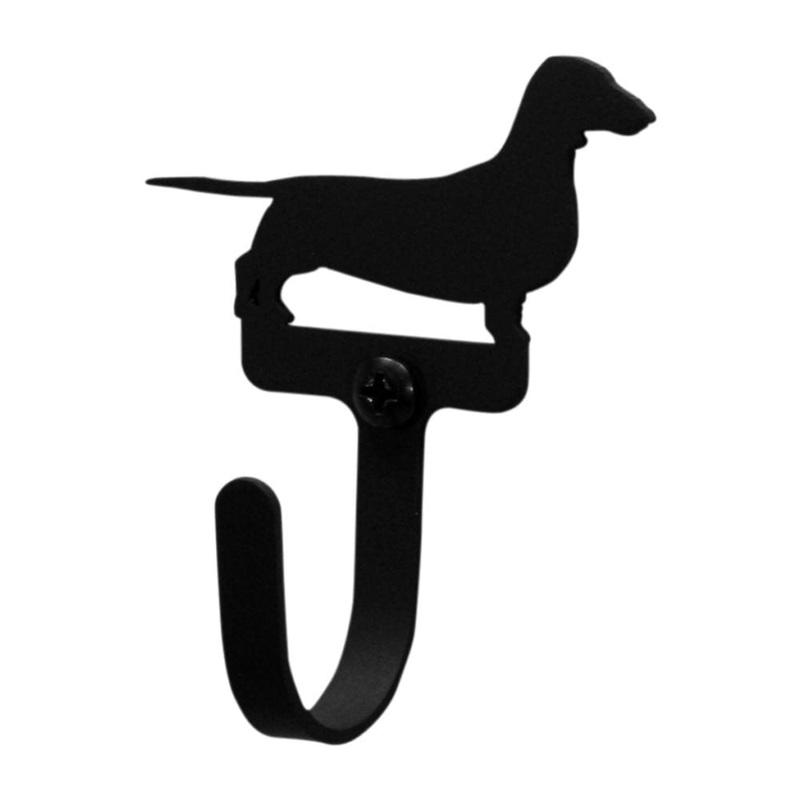 Village Wrought Iron WH-241-S Dachshund Wall Hook Small