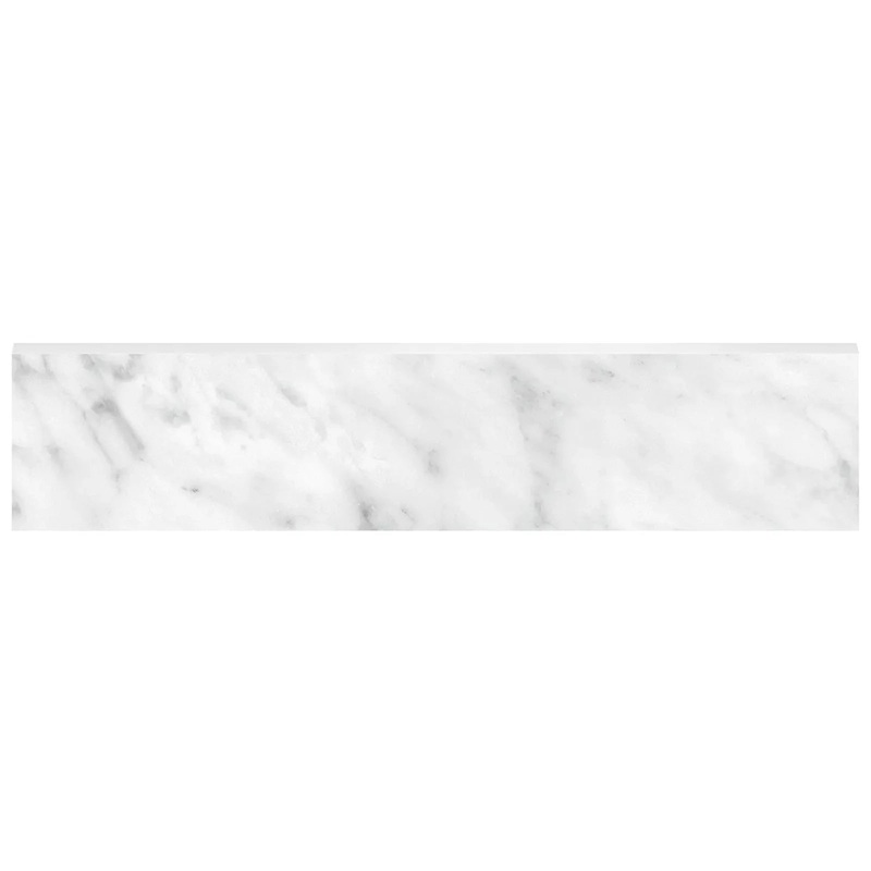 3″ x 12″ Bn La Marca Carrara Honed & Rectified Bullnose Gioia 3″ x 12″