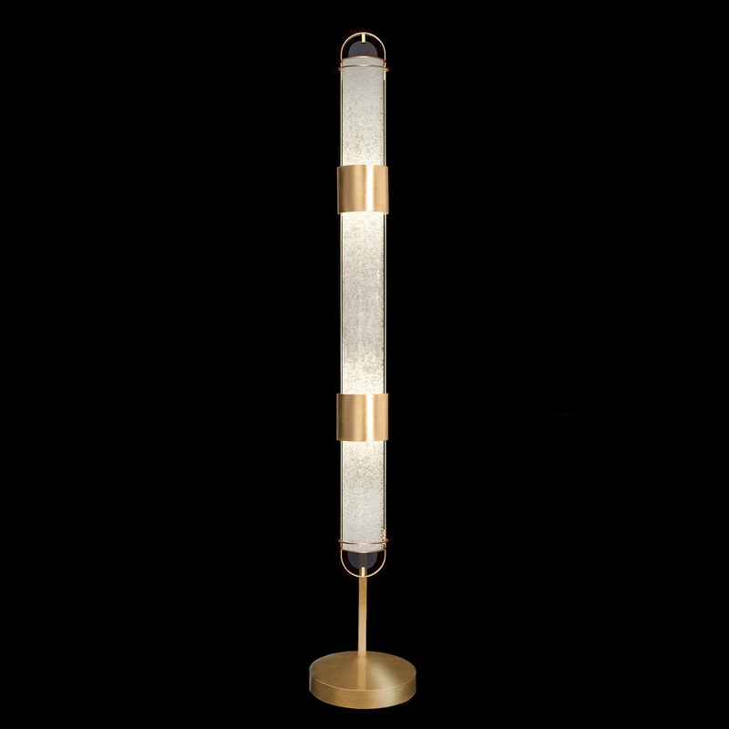 Bond 72″H Floor Lamp Gold/Bahama Sand