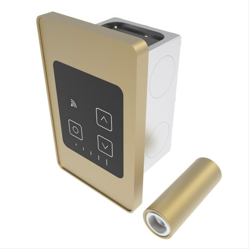 Digital Control Remote Wired Touch Heat Satin Brass for Towel Warmers