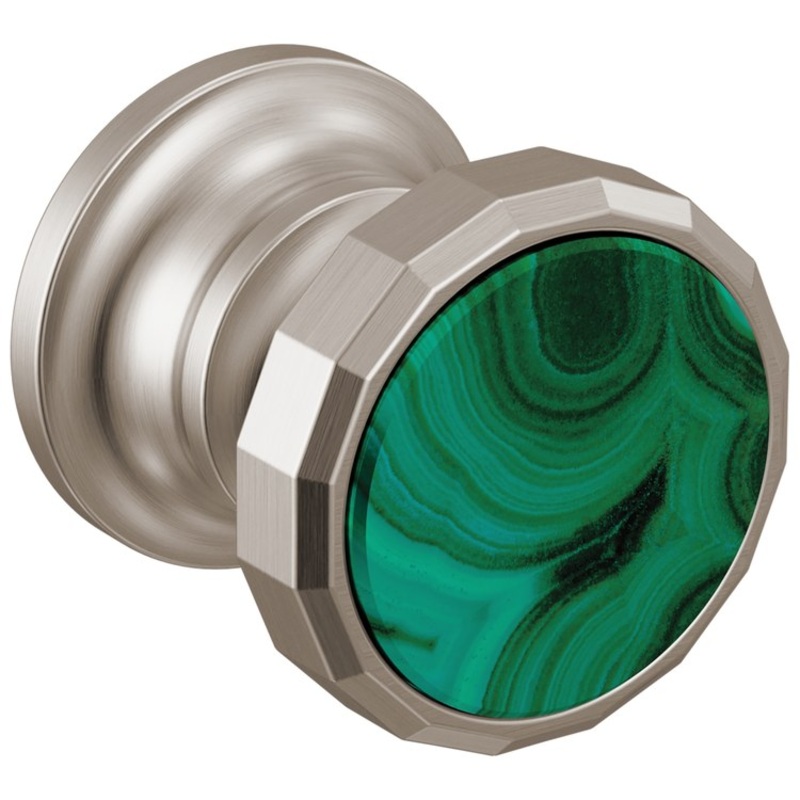 Handle Kit Beauclere 2 Wheel Brilliance Luxe Nickel/Malachite Inlay for Wall Mount Lavatory Faucet