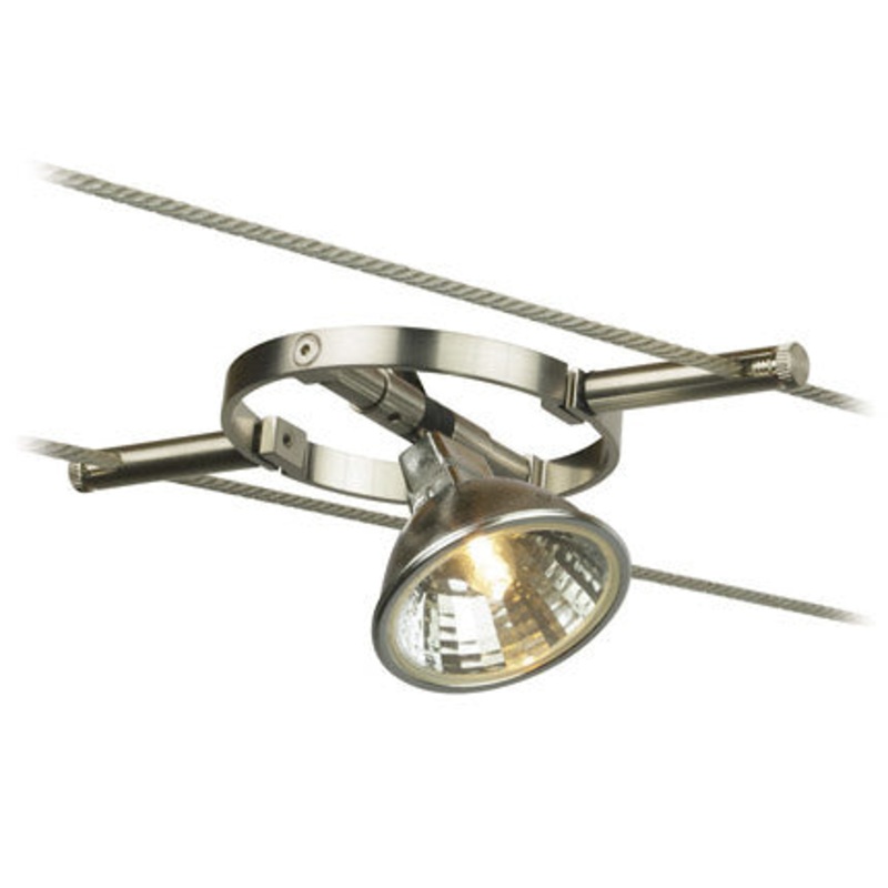Head for Cable Light from the Aspen Collection in Satin Nickel Finish by Stone Lighting
